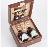 OAK WOODEN GIFT BOX DUETTO