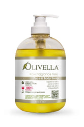 OLIVE OIL LIQUID SOAP - RAW FRAGRANCE FREE 16.9 OZ