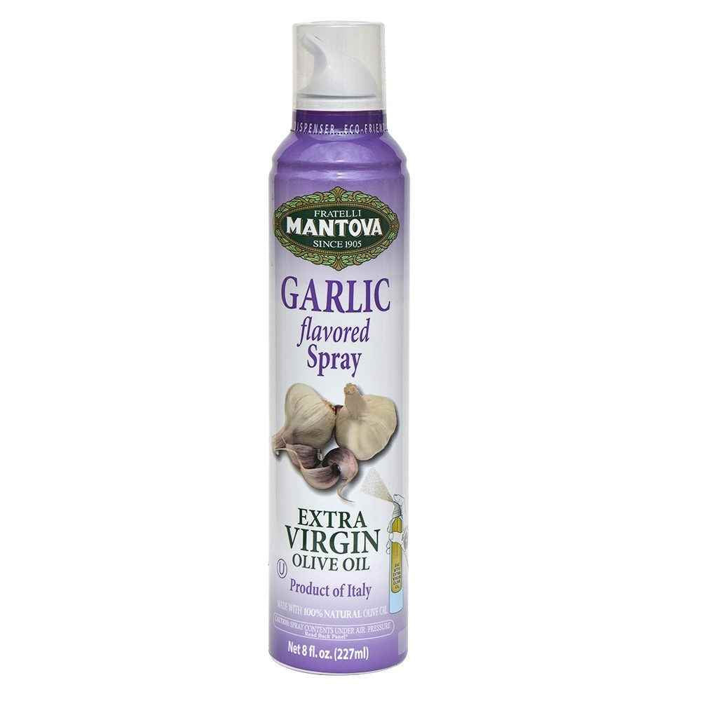 garlic spray vegetable garden Garlic Extra Virgin Olive Oil Spray, 8 oz