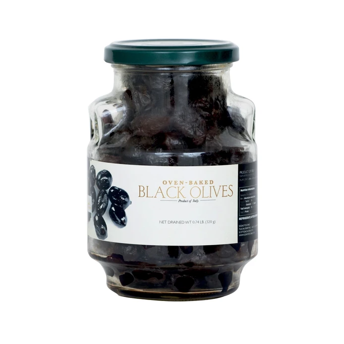 Oven Baked Black Olives - Jar