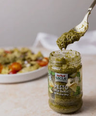 Wild Garlic Basil Pesto Green Pasta Sauce