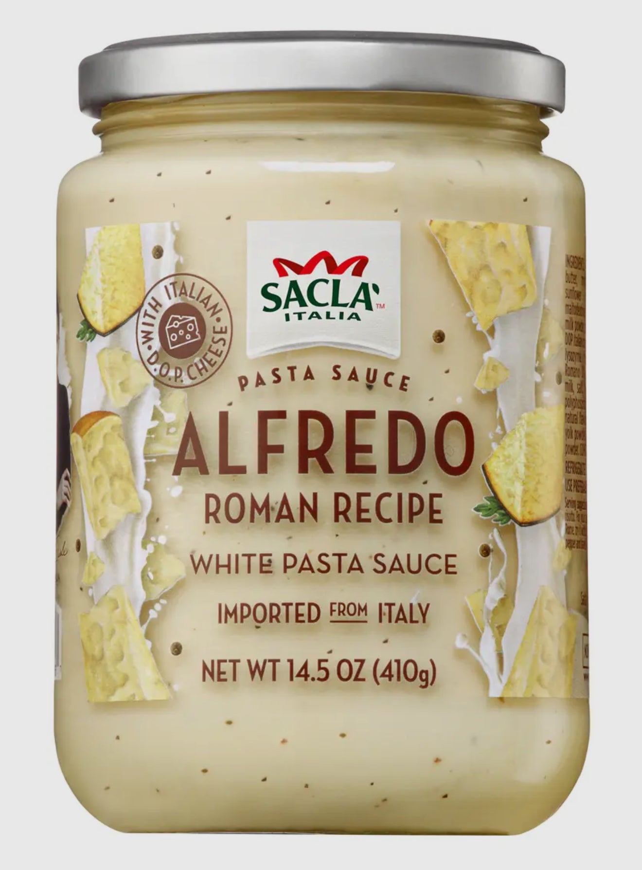 Alfredo White Pasta Sauce 6x14.5oz Imported (Sacla Italy)