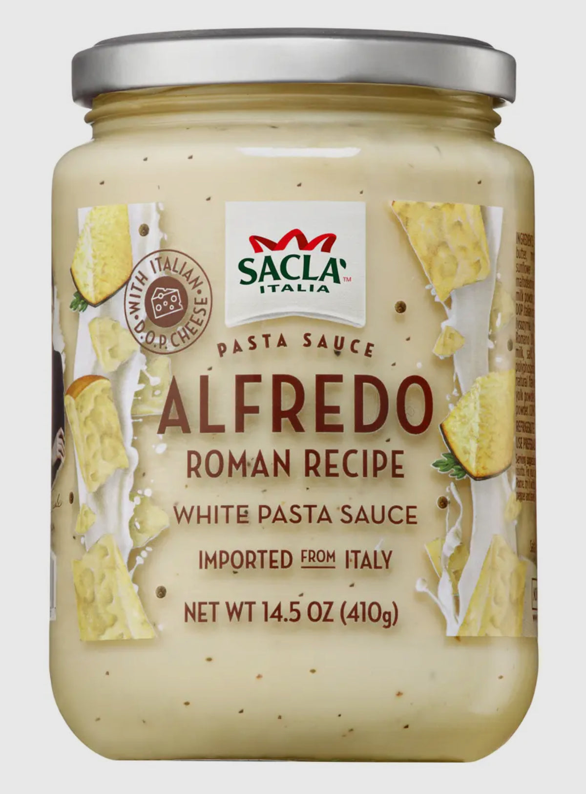 Alfredo White Pasta Sauce 6x14.5oz Imported (Sacla Italy)