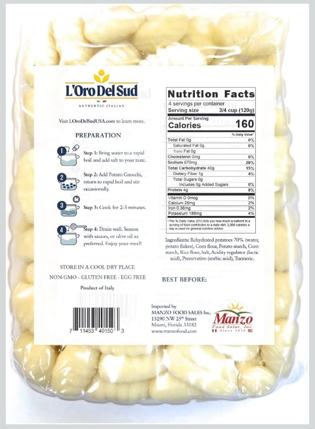 Gluten Free Potato Gnocchi