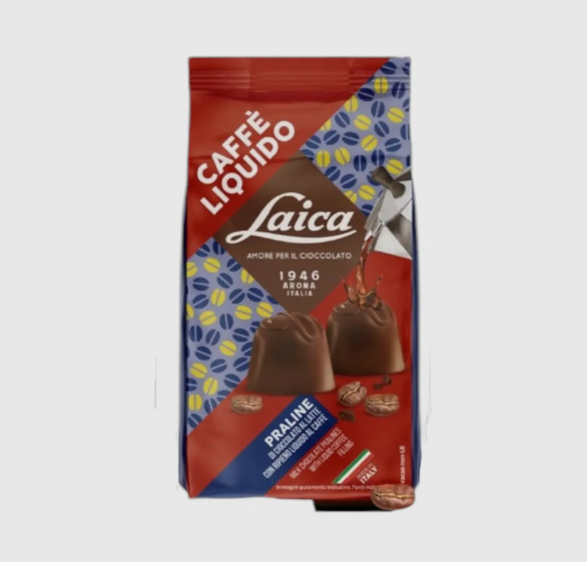 Milk Chocolate Pralines with Liquid Coffee Filling By Laica