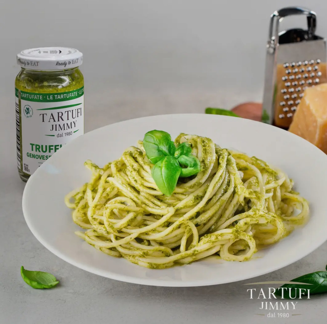 Truffle & Genovese Pesto Sauce, Jimmy Tartufi 180g Glass Jar