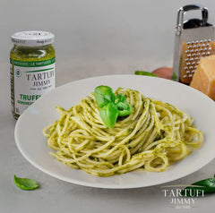 Truffle & Genovese Pesto Sauce, Jimmy Tartufi 180g Glass Jar