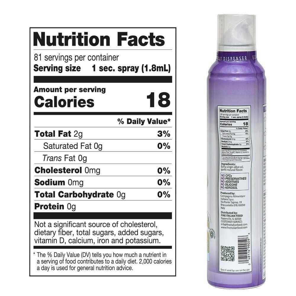 Garlic Extra Virgin Olive Oil Spray, 8 oz.