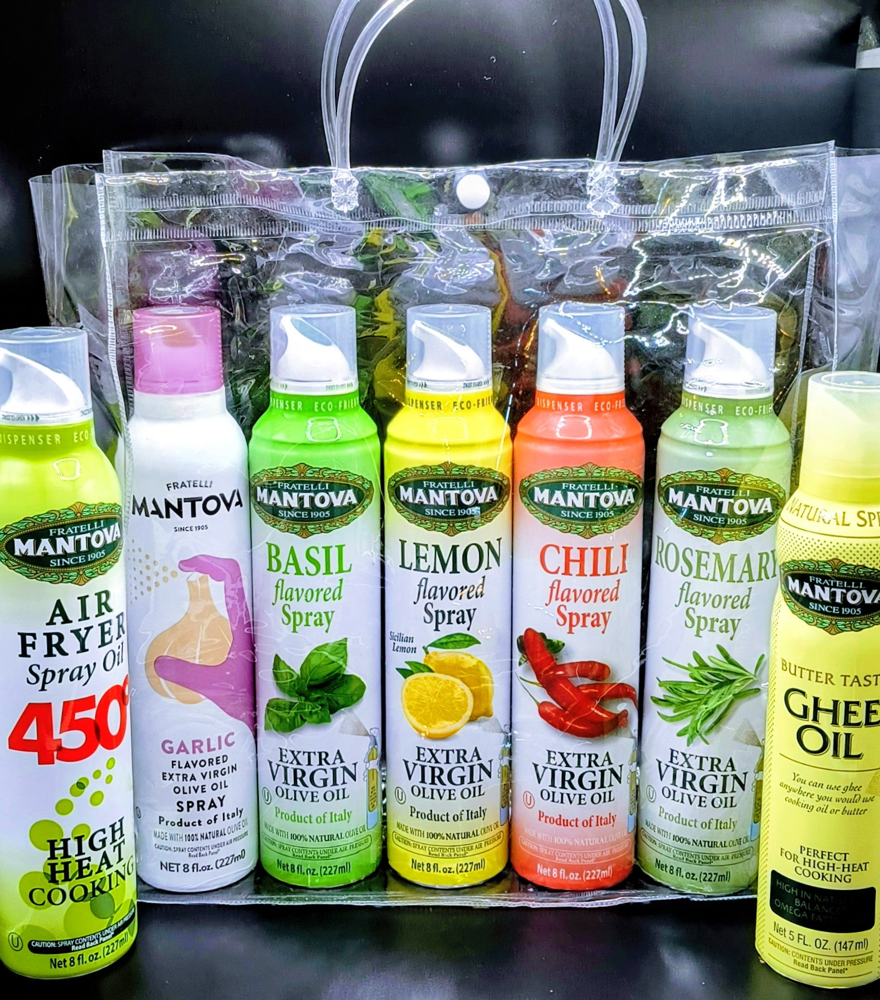 7pc Italian EVOO Spray Gift Set