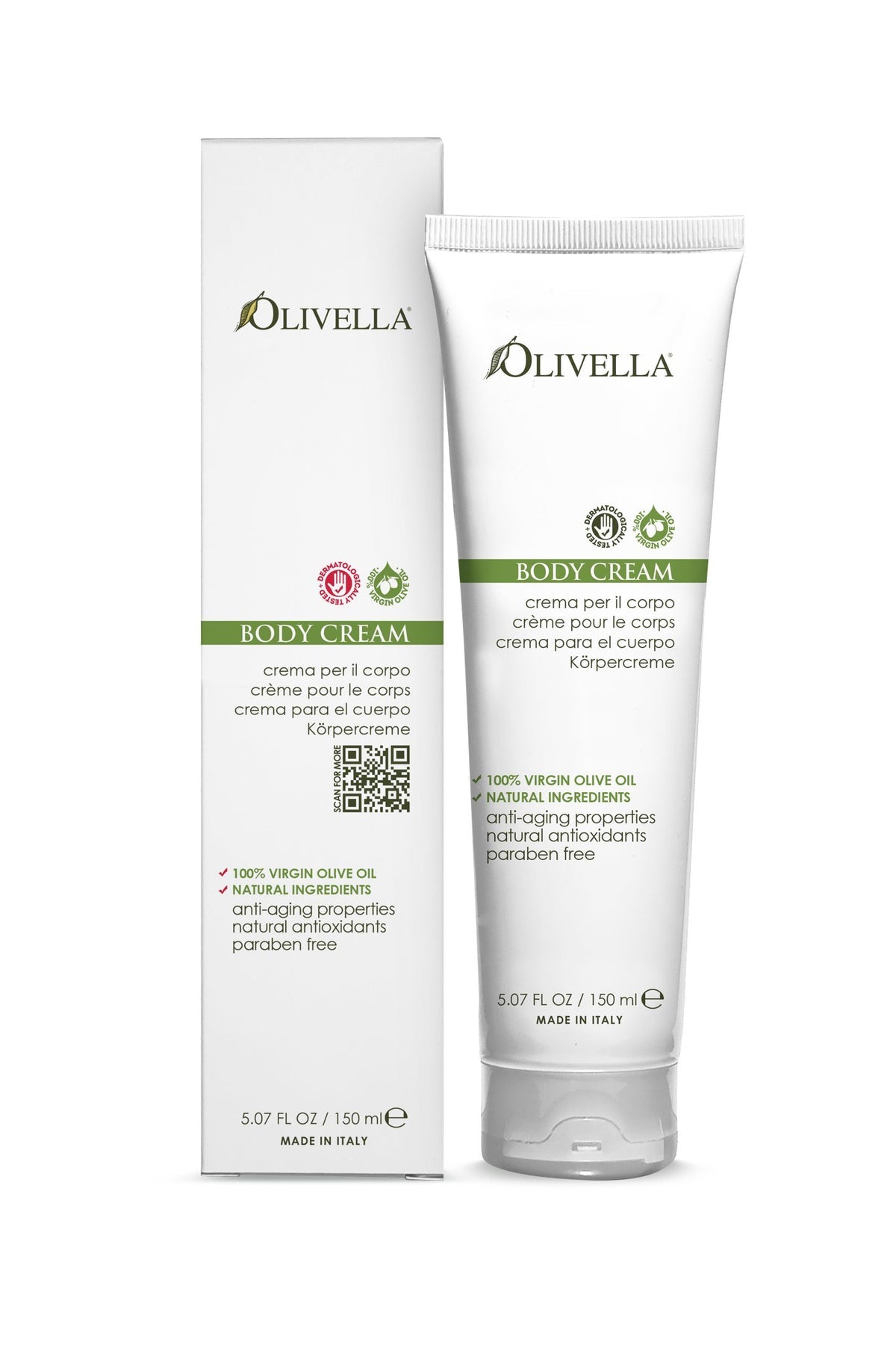 OLIVELLA OLIVE OIL BODY CREAM 5.07 OZ